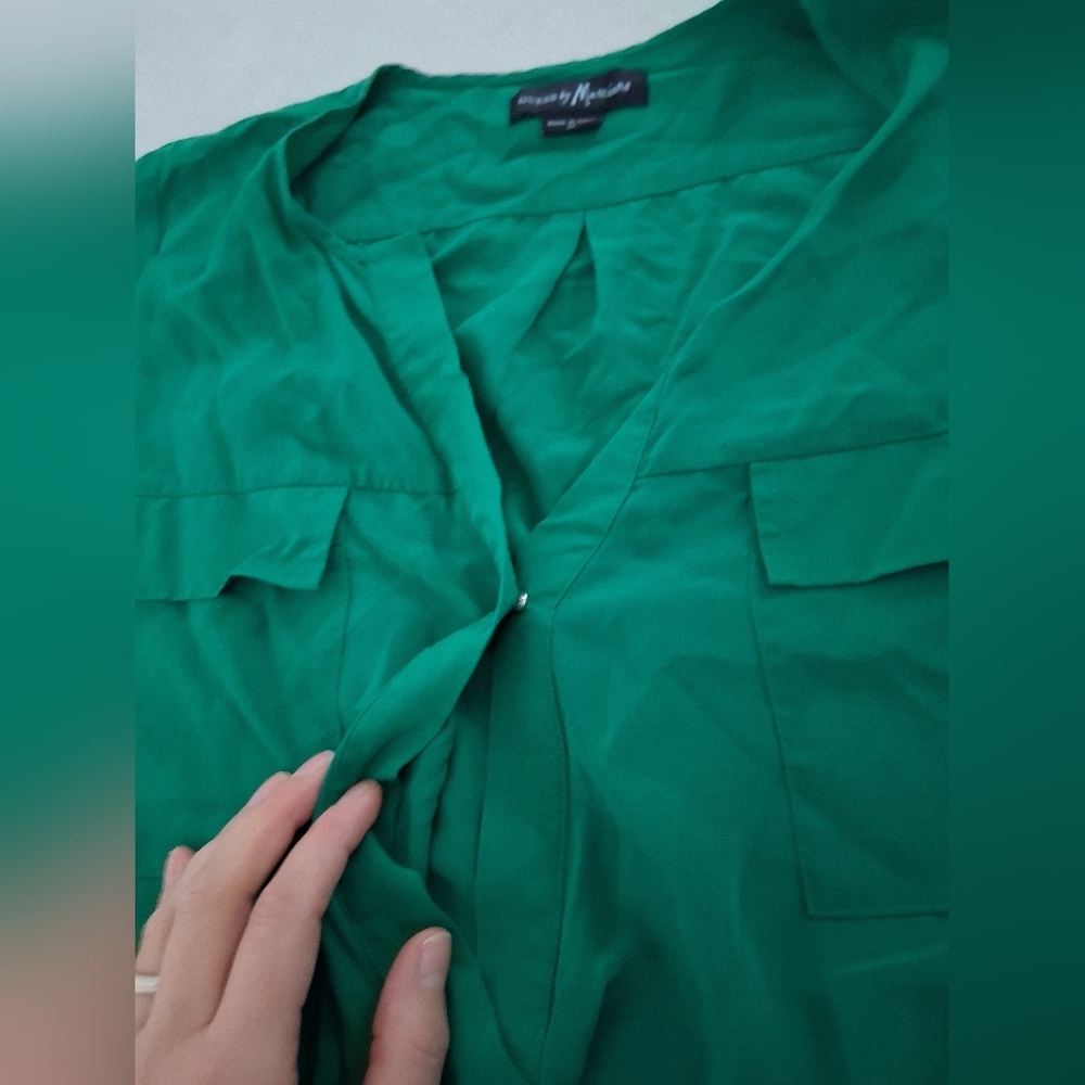 Guess By Marciano/ Vibrant Green Bodysuit Top/ Size US M - Picture 7 of 17
